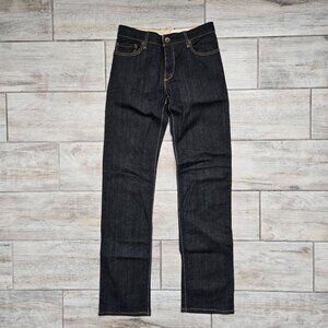 Rag & Bone Dark Raw Denim Slim Jeans Women Low Rise Stretchy Straight Leg 26